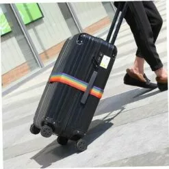 ECHOO Rainbow Color Travel Bagage Sangeuse Réglable Mot Passe Verrouillage Bague Bague Sécurisage Verrouillage Anti-vol Bagage Bande Bonding Bonding -Treuil, cric, palan et accessoires Soldes Boutique 52975525 5