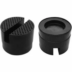 QERSTA 2Pièces Universal Jack Pad En Caoutchouc Avec Rainure, Bloc Tampon En Caoutchouc, Universal à Fente Rail Cadre Protecteur Pour Cric, Pour Cric Voiture De Levage, Taille Moyenne