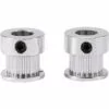 Health Gear Roue De Poulie De Courroie,Triomphe 2 Pièces Poulie GT2 20 Dents 8mm Alésage 6mm Largeur Courroie De Distribution Poulie Roue En Alliage D'aluminium Pour Imprimante 3D