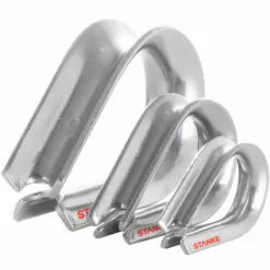 Seilwerk STANKE 1x Cosse-c?ur D’acier Inoxydable 5mm Pour Câble D’acier, Corde Naturelle Et Synthétique