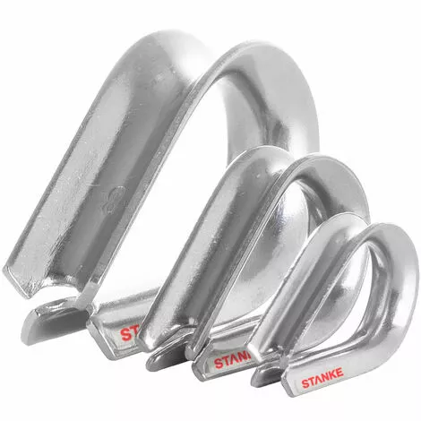 Seilwerk STANKE 1x Cosse-c?ur D’acier Inoxydable 5mm Pour Câble D’acier, Corde Naturelle Et Synthétique 1 Seilwerk STANKE 1x Cosse-c?ur D’acier Inoxydable 5mm Pour Câble D’acier, Corde Naturelle Et Synthétique