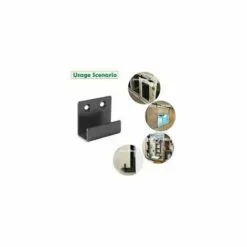 DECKON 6 Pièces Crochets Robustes En Acier Inoxydable Pour Le Montage Mural De Carreaux De Céramique Pour Accrocher Dans La Salle De Bain Et La Cuisine (Noir) -Treuil, cric, palan et accessoires Soldes Boutique 53921451 4