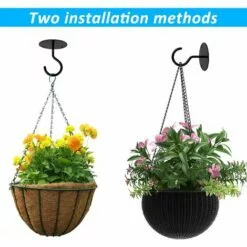 Crochet De Plafond Montage à Visser Crochet Mural Supérieur Pour Suspendus Lumière, Panier De Plantes Jardin, Jardinières, Mangeoires à Oiseaux, Lanternes, Carillons éoliens, Moustiquaire (4pcs),Starlight -Treuil, cric, palan et accessoires Soldes Boutique 54252310 3