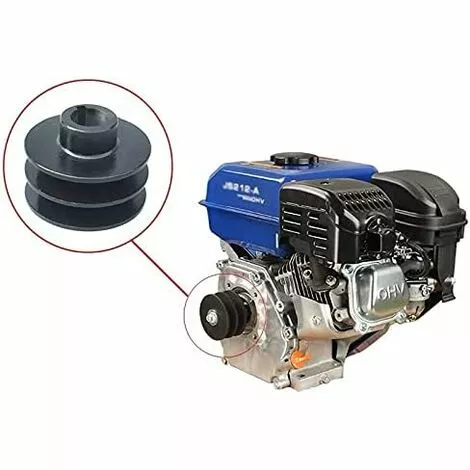 TINOR 20mm ID V Poulie De Courroie Poulie De Poulie DI DIRE DOUT Double Groove FIT For Ho/NDA 168F 170F GX110 GX120 GX160 GX200 7HP VTT GO Kart Moteurs Graciella (Color : 20mm) 2 TINOR 20mm ID V Poulie De Courroie Poulie De Poulie DI DIRE DOUT Double Groove FIT For Ho/NDA 168F 170F GX110 GX120 GX160 GX200 7HP VTT GO Kart Moteurs Graciella (Color : 20mm) – Image 2
