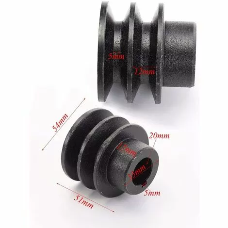 TINOR 20mm ID V Poulie De Courroie Poulie De Poulie DI DIRE DOUT Double Groove FIT For Ho/NDA 168F 170F GX110 GX120 GX160 GX200 7HP VTT GO Kart Moteurs Graciella (Color : 20mm) 4 TINOR 20mm ID V Poulie De Courroie Poulie De Poulie DI DIRE DOUT Double Groove FIT For Ho/NDA 168F 170F GX110 GX120 GX160 GX200 7HP VTT GO Kart Moteurs Graciella (Color : 20mm) – Image 4