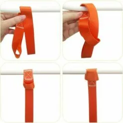 VERSAILLESFR 10 Pcs 11.6" Attache Souple à Boucle, Capacité De Charge De 1500 Lb , 4500 Lb De Ceintures De Force De Rupture, Ceintures Pour Le Remorquage Sécurisé De Motos Moto ATV UTV (blue+orange),Versailles -Treuil, cric, palan et accessoires Soldes Boutique 54827992 3