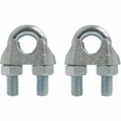 CYCLINGCOLORS 2x Serre Câble étrier 12mm 1/2" Acier Universel U Clip A = 24mm, B = 55mm, Filetage M10