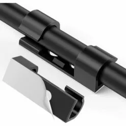 ILOVEMILAN 70PCS Clips Câbles Adhésifs Rangement De Câbles Fixation Auto Collant, Gestion De Câble Support Organiseur De Fils Electriques Pour TV/Chargeur/Voiture/PC/Bureau/Maison Noir