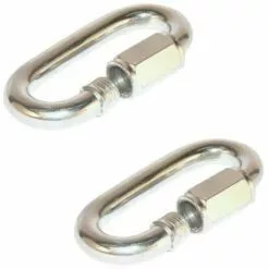 CYCLINGCOLORS 2x Maillon Rapide 6mm à Visser Mousqueton Attache Chaine