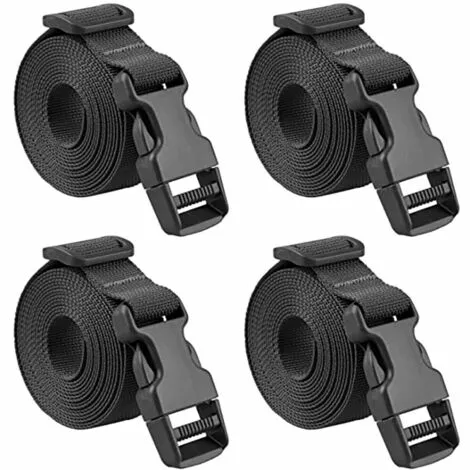 Sangle à Boucle 25 Mm Sangle à Cliquet 4 Pièces Courroie Serrage Plastique Sangle D'Arrimage Pour Emballage Valise Déménagement Bagage (Noir ),Irisfr 1 Sangle à Boucle 25 Mm Sangle à Cliquet 4 Pièces Courroie Serrage Plastique Sangle D'Arrimage Pour Emballage Valise Déménagement Bagage (Noir ),Irisfr