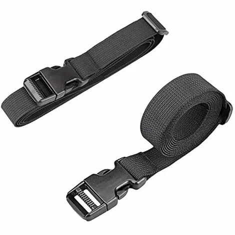 Sangle à Boucle 25 Mm Sangle à Cliquet 4 Pièces Courroie Serrage Plastique Sangle D'Arrimage Pour Emballage Valise Déménagement Bagage (Noir ),Irisfr 2 Sangle à Boucle 25 Mm Sangle à Cliquet 4 Pièces Courroie Serrage Plastique Sangle D'Arrimage Pour Emballage Valise Déménagement Bagage (Noir ),Irisfr – Image 2