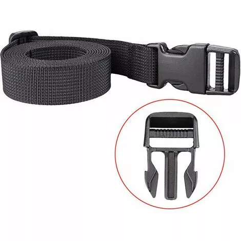 Sangle à Boucle 25 Mm Sangle à Cliquet 4 Pièces Courroie Serrage Plastique Sangle D'Arrimage Pour Emballage Valise Déménagement Bagage (Noir ),Irisfr 3 Sangle à Boucle 25 Mm Sangle à Cliquet 4 Pièces Courroie Serrage Plastique Sangle D'Arrimage Pour Emballage Valise Déménagement Bagage (Noir ),Irisfr – Image 3