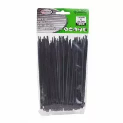 JARDIBRICODECO Attaches De Câble 3.6 X 150 Mm / 100 Pièces Noir