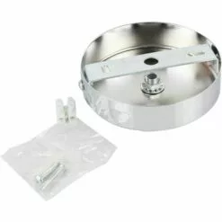 Ceiling Rose Pendant Cable Grip Flex Pince Plaque Pour Luminaire 100mm Choisir Lampe Suspension Multi Couleur Complet Ensemble Chrome—Triomphe -Treuil, cric, palan et accessoires Soldes Boutique 55532822 4