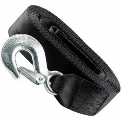 DECKON Sangle De Treuil De Remorque Sangle De Treuil De Remorque De Bateau Marin Robuste Avec Crochet De Sécurité, Résistance à La Rupture 10000 LB (5 CM * 6 M)