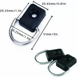 LTS FAFA Kayak D Anneau, 10 Pièces Pêche Kayak Anneaux En D, Bateau Cano? D Anneaux, Sécurité Kayak D Anneaux, Kayak D'Anneau, Pour Accessoires Voile Pêche En Cano? Kayak, Acier Inoxydable (Noir) -Treuil, cric, palan et accessoires Soldes Boutique 56494360 3