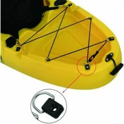 LTS FAFA Kayak D Anneau, 10 Pièces Pêche Kayak Anneaux En D, Bateau Cano? D Anneaux, Sécurité Kayak D Anneaux, Kayak D'Anneau, Pour Accessoires Voile Pêche En Cano? Kayak, Acier Inoxydable (Noir) -Treuil, cric, palan et accessoires Soldes Boutique 56494360 5