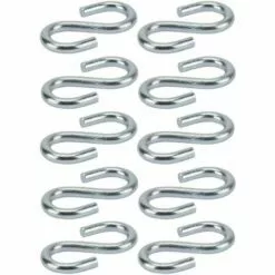 CYCLINGCOLORS 10x Crochet En S Acier Diamètre 5mm Universel Fixation Corde Cuisine Vaisselle Mural Rideau