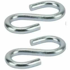 CYCLINGCOLORS 2x Crochet En S Acier Diamètre 8mm Universel Fixation Corde Cuisine Vaisselle Mural Rideau