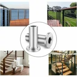 STARLIGHT SL.GT,20 Pcs Manchons De Protection En Acier Inoxydable Pour Garde-corps De Câble 1/8 Pouce 3/16 Pouce Poteaux En Bois -Treuil, cric, palan et accessoires Soldes Boutique 56569299 5