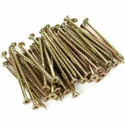 ALMI Lot De 50 Vis A Bois Torx, Vis à Bois 6x100mm En Acier Zingué Jaune Tête Torx Type, Vis à Panneaux D’aggloméré Universelle - Vis Bois 100mm 9 ALMI Lot De 50 Vis A Bois Torx, Vis à Bois 6x100mm En Acier Zingué Jaune Tête Torx Type, Vis à Panneaux D’aggloméré Universelle - Vis Bois 100mm -Treuil, cric, palan et accessoires Soldes Boutique 57117454 5