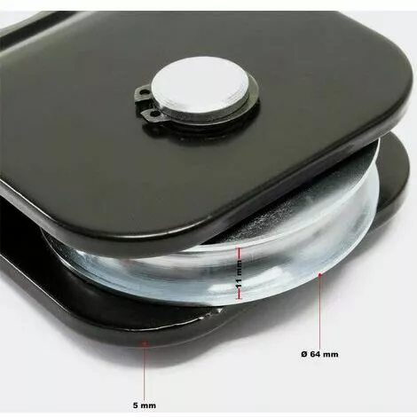 MONLY Poulie De Mouflage Ouvrante 4t Treuil Guide De Câble Bloc Snatch Poulie Déviation 5 MONLY Poulie De Mouflage Ouvrante 4t Treuil Guide De Câble Bloc Snatch Poulie Déviation – Image 5