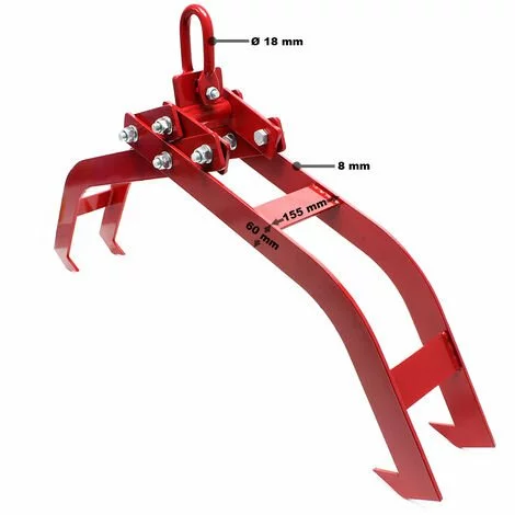 WILTEC Pince Forestière Pour Troncs Max. 850 Mm, Force 1500 Kg, Pince De Levage, 4 Mandrins De Serrage 3 WILTEC Pince Forestière Pour Troncs Max. 850 Mm, Force 1500 Kg, Pince De Levage, 4 Mandrins De Serrage – Image 3
