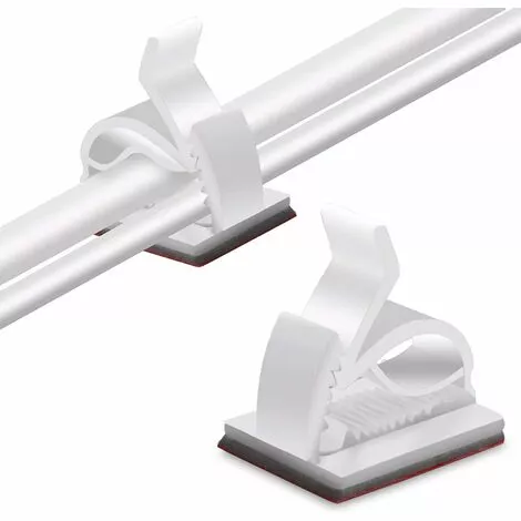 STARLIGHT 50Pcs Clips Câble, SL.GT,Clips Rangement De Câble Avec De Tampons Auto Adhésifs Solides, Organiseur De Fils Electriques 1 STARLIGHT 50Pcs Clips Câble, SL.GT,Clips Rangement De Câble Avec De Tampons Auto Adhésifs Solides, Organiseur De Fils Electriques