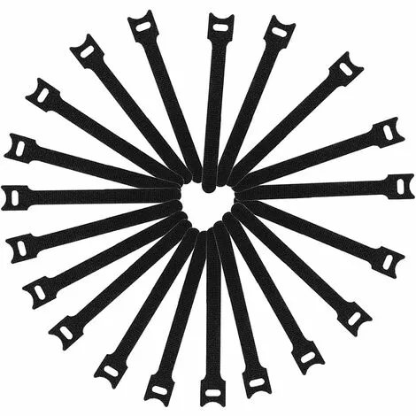 FR-LIFE BR-Vie 100 Pièces Serre-câbles, Réutilisable Serre Cable En Nylon, Reglable Sangles Câbles En Crochet Et Boucle Pour Cordes Et Gestion Des Câbles 15cm, Noir 1 FR-LIFE BR-Vie 100 Pièces Serre-câbles, Réutilisable Serre Cable En Nylon, Reglable Sangles Câbles En Crochet Et Boucle Pour Cordes Et Gestion Des Câbles 15cm, Noir