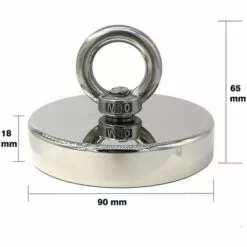 LTS FAFA Aimant Néodyme Super Puissant 300kg Idéal Pour La Pêche Magnétique Ø 90mm Avec Boucle Métal Néodyme 7 LTS FAFA Aimant Néodyme Super Puissant 300kg Idéal Pour La Pêche Magnétique Ø 90mm Avec Boucle Métal Néodyme -Treuil, cric, palan et accessoires Soldes Boutique 58255152 3
