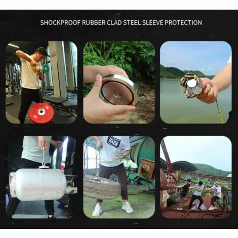 LTS FAFA Aimant Néodyme Super Puissant 300kg Idéal Pour La Pêche Magnétique Ø 90mm Avec Boucle Métal Néodyme 5 LTS FAFA Aimant Néodyme Super Puissant 300kg Idéal Pour La Pêche Magnétique Ø 90mm Avec Boucle Métal Néodyme – Image 5