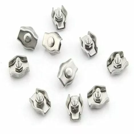 MACARON Pince Câble Métallique, Pince Câble En Acier Inoxydable De Câble Métallique,Pince De Câble Métallique En Acier Inoxydable 304, Pour Câble En Acier (M2, Ton Argent)20 Pièces LO-Ron 4 MACARON Pince Câble Métallique, Pince Câble En Acier Inoxydable De Câble Métallique,Pince De Câble Métallique En Acier Inoxydable 304, Pour Câble En Acier (M2, Ton Argent)20 Pièces LO-Ron – Image 4