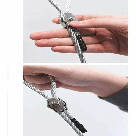 MACARON Pince Câble Métallique, Pince Câble En Acier Inoxydable De Câble Métallique,Pince De Câble Métallique En Acier Inoxydable 304, Pour Câble En Acier (M2, Ton Argent)20 Pièces LO-Ron 5 MACARON Pince Câble Métallique, Pince Câble En Acier Inoxydable De Câble Métallique,Pince De Câble Métallique En Acier Inoxydable 304, Pour Câble En Acier (M2, Ton Argent)20 Pièces LO-Ron – Image 5