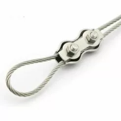 MACARON Lot De 4 Serre-câbles En Acier Inoxydable - M6 Câble Métallique En Acier Inoxydable Fabricant De Mandrin Double Mandrin à Lingot Double Clip De Fixation De Corde Marine LO-Ron -Treuil, cric, palan et accessoires Soldes Boutique 58260824 4