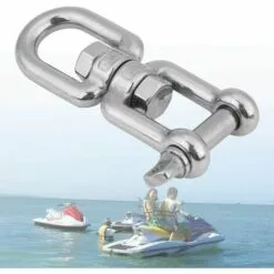 MACARON Lot De 2 Anneaux Pivotants Robustes En Acier Inoxydable 304 8 Mm LO-Ron -Treuil, cric, palan et accessoires Soldes Boutique 58334649 5