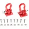 MACARON Boucle De Remorque RC Voiture, Manille RC Sauvetage Verrouillage Accessoire Pour Modèle De Voiture D'escalade RC Crawler(Rouge)LO-Ron