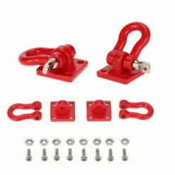 MACARON Boucle De Remorque RC Voiture, Manille RC Sauvetage Verrouillage Accessoire Pour Modèle De Voiture D'escalade RC Crawler(Rouge)LO-Ron -Treuil, cric, palan et accessoires Soldes Boutique 58334666 3