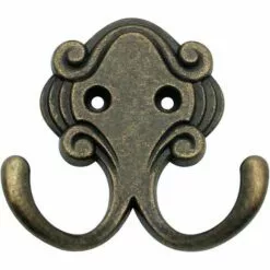 STARLIGHT SL.GT Crochets Doubles Décoratifs Vintages 12 Pièces Crochets à Double Griffe En Alliage Bronze Patères De Rangement Avec Vis Croisés En Forme De Poulpe -Treuil, cric, palan et accessoires Soldes Boutique 58462817 3