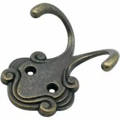 STARLIGHT SL.GT Crochets Doubles Décoratifs Vintages 12 Pièces Crochets à Double Griffe En Alliage Bronze Patères De Rangement Avec Vis Croisés En Forme De Poulpe -Treuil, cric, palan et accessoires Soldes Boutique 58462817 4