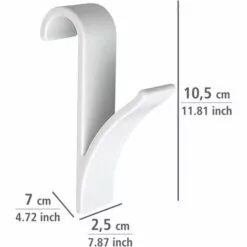 AOUGO Crochet De Radiateur, Crochet De Radiateur Sèche-serviettes, Plastique Blanc, Lot De 2 -Treuil, cric, palan et accessoires Soldes Boutique 58575698 3