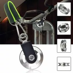 FLYME Poulie De Poulie, Poulie De Corde De 90 Mm Avec élingue Et Crochet En D, Pivotant à 360 °, Pour Système De Poulie LAT, équipement De Gymnastique à Domicile 7 FLYME Poulie De Poulie, Poulie De Corde De 90 Mm Avec élingue Et Crochet En D, Pivotant à 360 °, Pour Système De Poulie LAT, équipement De Gymnastique à Domicile -Treuil, cric, palan et accessoires Soldes Boutique 58772612 3