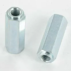 VIS EXPRESS ENTRETOISE HEXAGONAL A COLLET 10X30 FILETEE SUR M6X15 ACIER ZING BLANC | Conditionnement: 30 Pieces