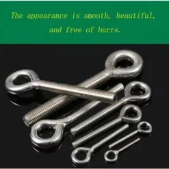 STARLIGHT M8 Boulons à Oeil,SL.GT 304 Acier Inoxydable Boulon Anneau De Levage Soudés Fermés Vis à œil De Tige De Vis à Vis Résistant à La Corrosion 6PCS -Treuil, cric, palan et accessoires Soldes Boutique 59164082 4