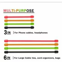 STARLIGHT SL.GT Attaches Torsadées Lot De 16 Serre-câbles En Silicone Organisateur De Cordons En Caoutchouc Réutilisable Polyvalent(3 Pouces, 6 Pouces) 7 STARLIGHT SL.GT Attaches Torsadées Lot De 16 Serre-câbles En Silicone Organisateur De Cordons En Caoutchouc Réutilisable Polyvalent(3 Pouces, 6 Pouces) -Treuil, cric, palan et accessoires Soldes Boutique 59164093 3