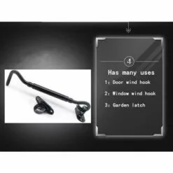 ZOLGINAH 2 Pièces Crochet De Cabine, Support Fenêtre,Crochet Fermeture Porte,Acier Inoxydable Shed Loquet Pour Porte De Hangar Porte De Garage Les Fenêtres Cabine,6 Pouce/le Noir 9 ZOLGINAH 2 Pièces Crochet De Cabine, Support Fenêtre,Crochet Fermeture Porte,Acier Inoxydable Shed Loquet Pour Porte De Hangar Porte De Garage Les Fenêtres Cabine,6 Pouce/le Noir -Treuil, cric, palan et accessoires Soldes Boutique 59345572 5