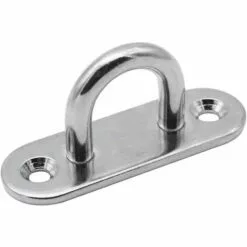 MODOU 6 Pièces Plaques à œillets Plaque De Couverture En Acier Inoxydable Plaque De Mât De 6mm Crochets De Fixation Robustes Pour Crochets Muraux Chaises Suspendues Auvent Accessoires De Bateau Etc -Treuil, cric, palan et accessoires Soldes Boutique 59466104 3