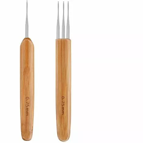 FONTAINEBLEAU Fonepro 2 Pcs Crochet Locks Cheveux, Crochet Outil Cheveux, Aiguilles Crochet, Crochet Tricot, Crochet Pour Locks, Crochets En Bambou Pour Dreadlocks, Verrouillage Cheveux Pour Tresse DIY 1 FONTAINEBLEAU Fonepro 2 Pcs Crochet Locks Cheveux, Crochet Outil Cheveux, Aiguilles Crochet, Crochet Tricot, Crochet Pour Locks, Crochets En Bambou Pour Dreadlocks, Verrouillage Cheveux Pour Tresse DIY