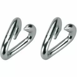 CYCLINGCOLORS 2x Maillon De Sécurite 10mm Fausse Maille Acier Ouvert Chaîne Câble Corde Attache Spirale