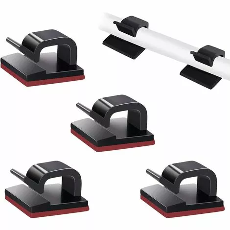 GALOZZOIT Lot De 100 Clips De Gestion De Câbles Auto-adhésifs Pour TV, PC, Ordinateur Portable, Bureau, Maison - Noir 1 GALOZZOIT Lot De 100 Clips De Gestion De Câbles Auto-adhésifs Pour TV, PC, Ordinateur Portable, Bureau, Maison - Noir