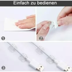 GALOZZOIT 100PCS Clips Câbles,Attache Cable Adhesif Rangement De Accroche Cable Fixation Auto Collant, Cavalier Cable Electrique,pour La Gestion Des Câbles,Transparent 8 GALOZZOIT 100PCS Clips Câbles,Attache Cable Adhesif Rangement De Accroche Cable Fixation Auto Collant, Cavalier Cable Electrique,pour La Gestion Des Câbles,Transparent -Treuil, cric, palan et accessoires Soldes Boutique 59853895 4